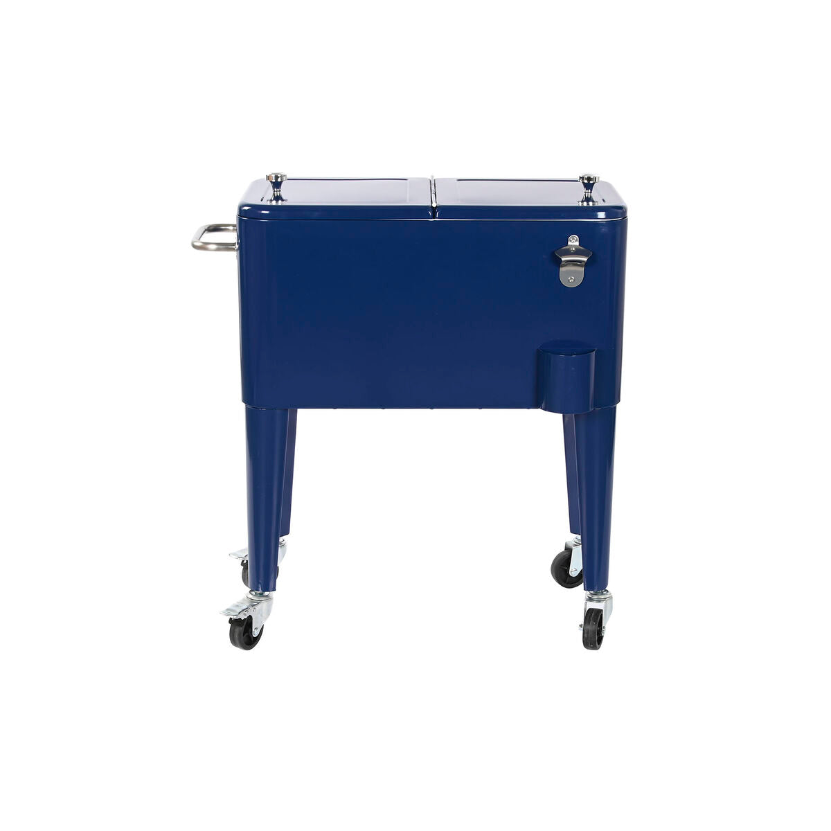 Tragbarer Kühlschrank Home ESPRIT Marineblau Stahl Polypropylen 56 L 74 x 43 x 80 cm