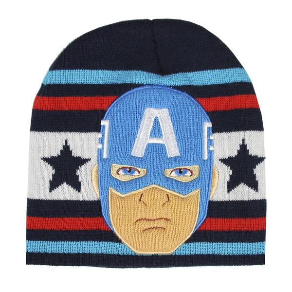 Kindermütze Captain America The Avengers Marineblau (Einheitsgröße)