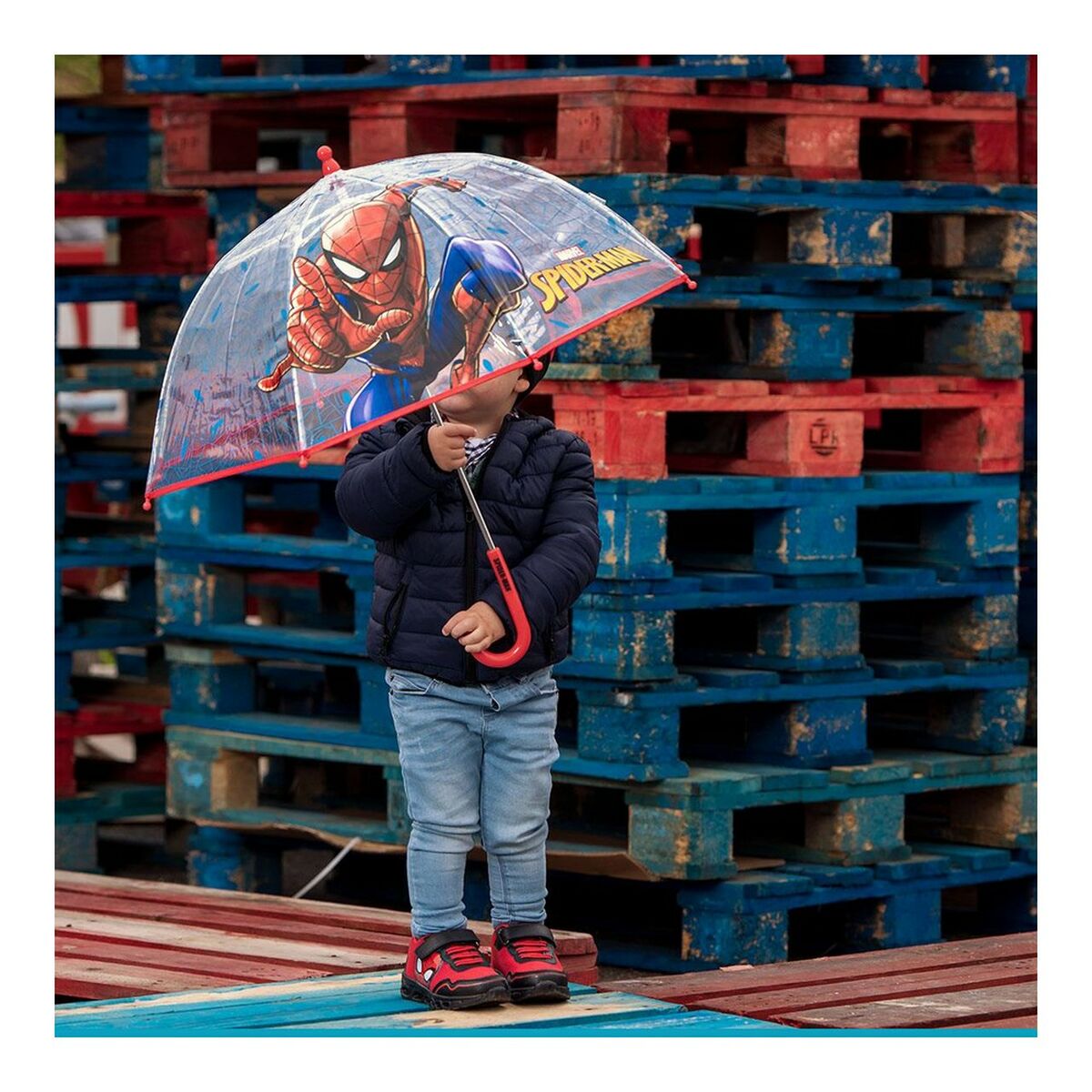Parapluie Spiderman 2400000615 Bleu (Ø 71 cm)