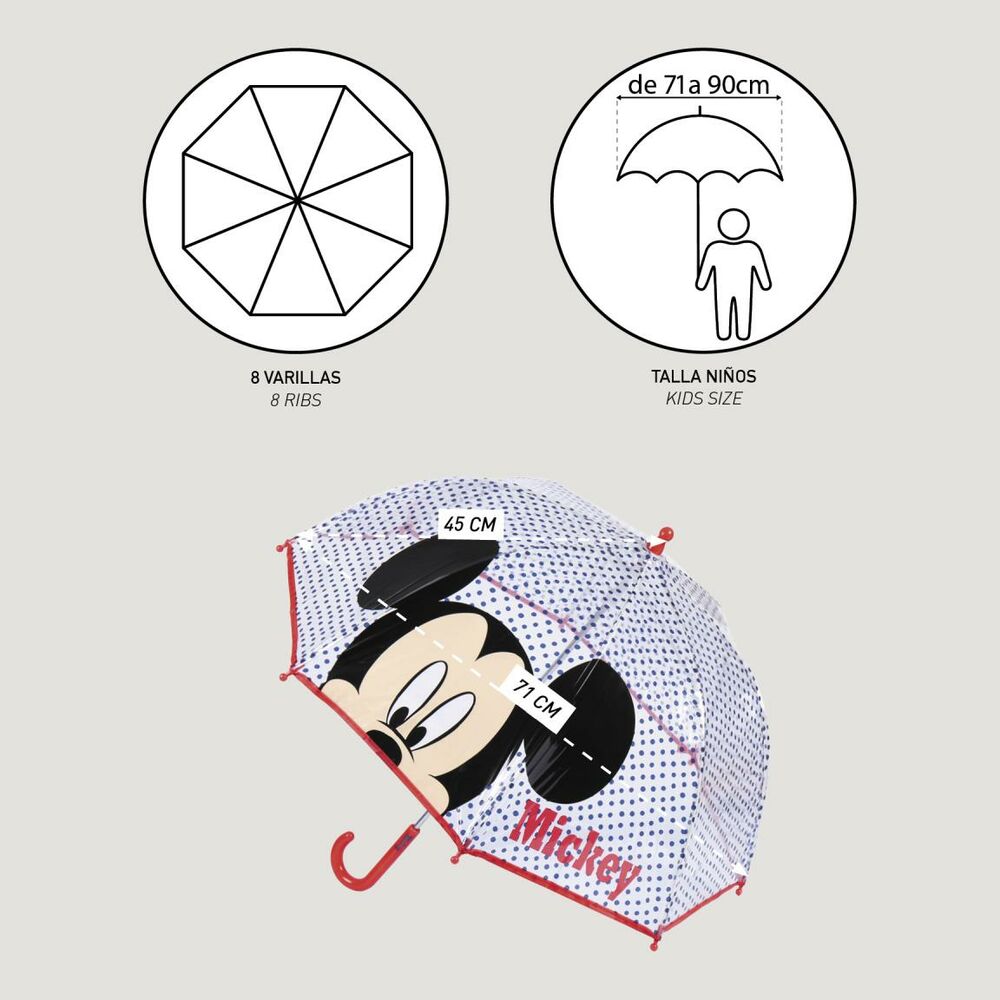 Regenschirm Mickey Mouse Rot 45 cm