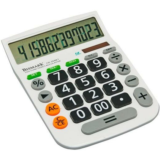 Calculatrice Bismark CD-2648T Blanc