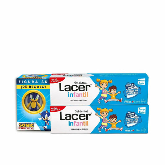 Toothpaste Lacer Infantil 75 ml Strawberry 2 Units
