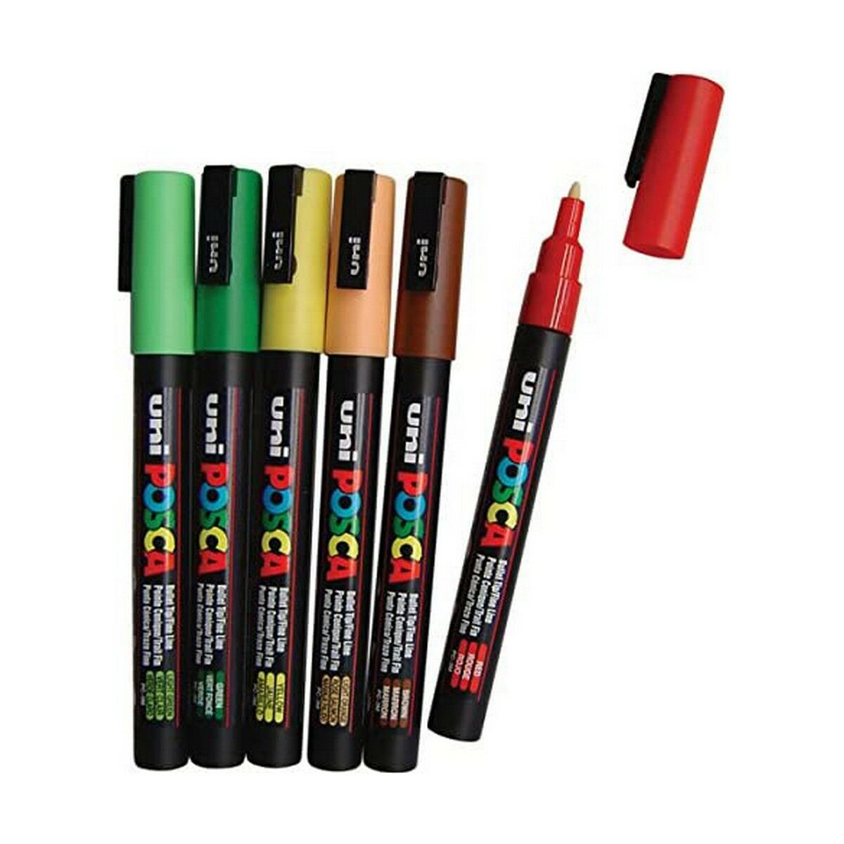 Set of Markers Uni-Ball Fine tip 0,9 mm Multicolour