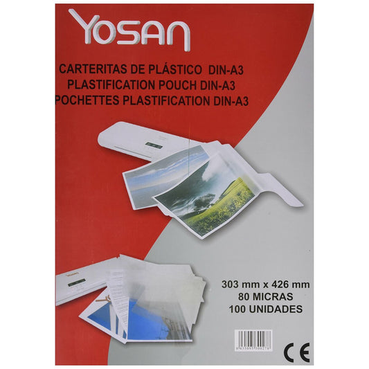 Couvertures de plastification Yosan Transparent A3