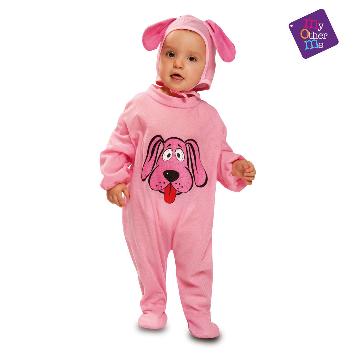 Costume for Babies My Other Me Pink Dog 0-6 Months (2 Pieces)