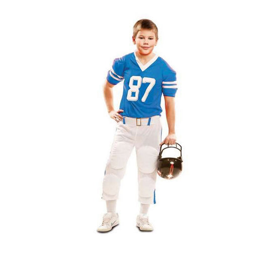 Verkleidung für Kinder My Other Me Blau Rugbyspieler
