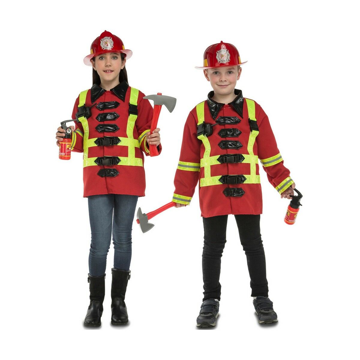 Verkleidung für Kinder My Other Me Feuerwehrmann 5-7 Jahre (5 Stücke)