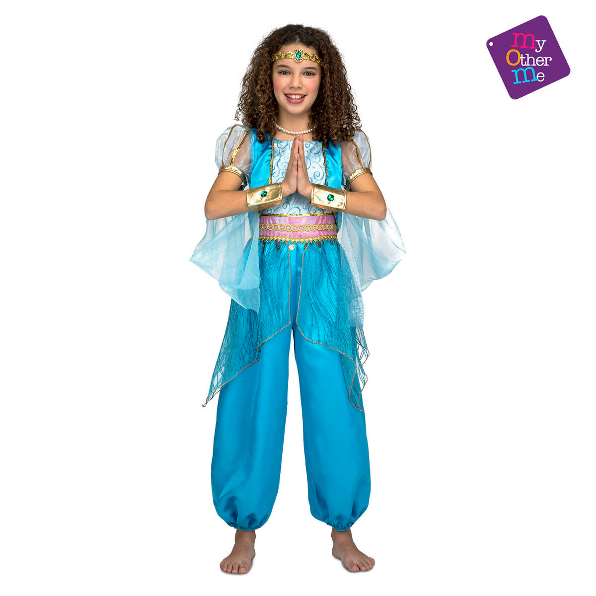 Costume for Children My Other Me Turquoise Princess (3 Pieces)