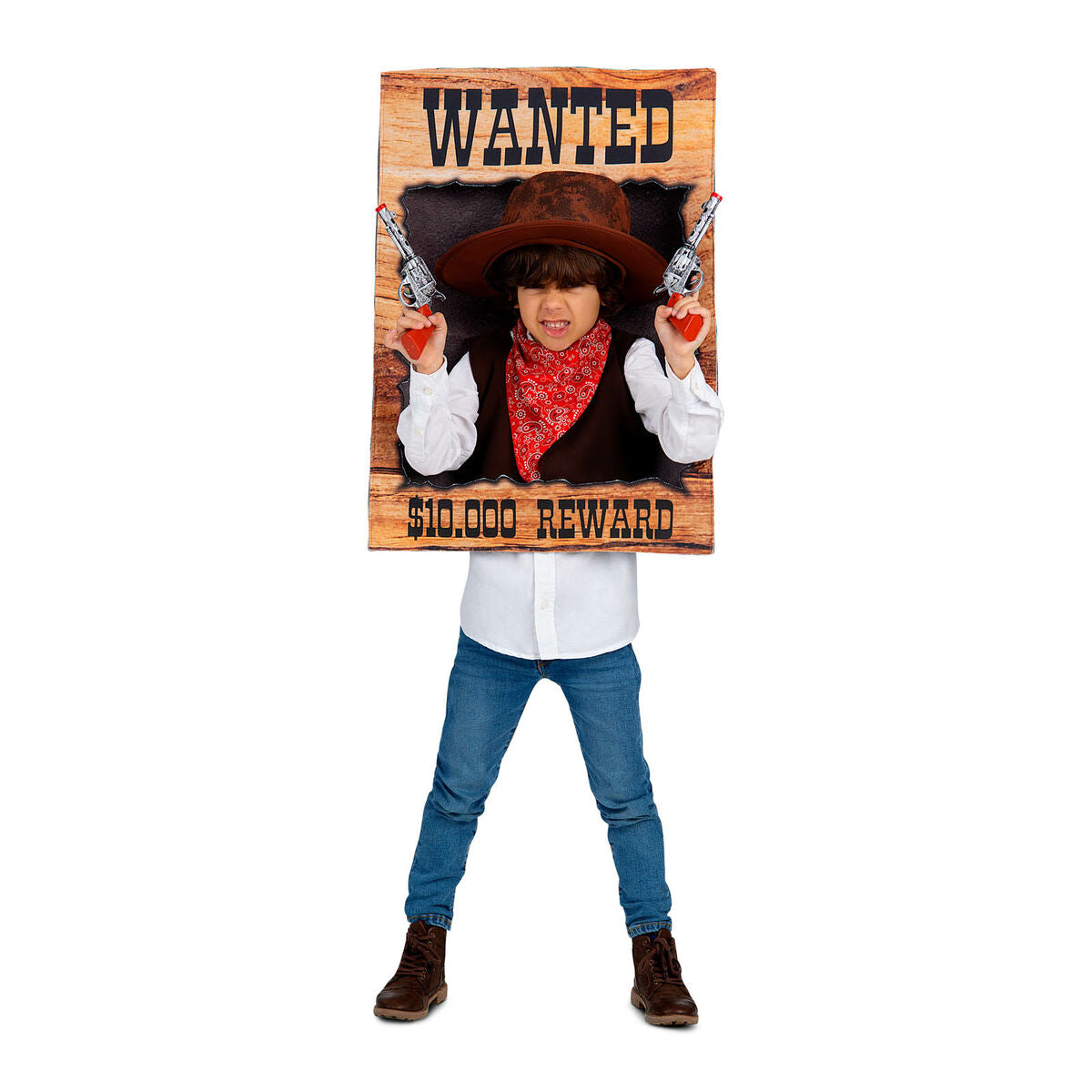 Verkleidung für Kinder My Other Me Wanted Cowboy Einheitsgröße (3 Stücke)