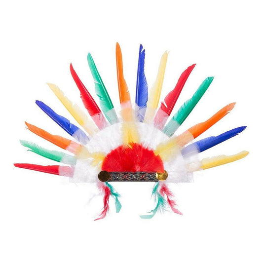 Hat My Other Me Multicolour Feathers American Indian 58 x 38 cm