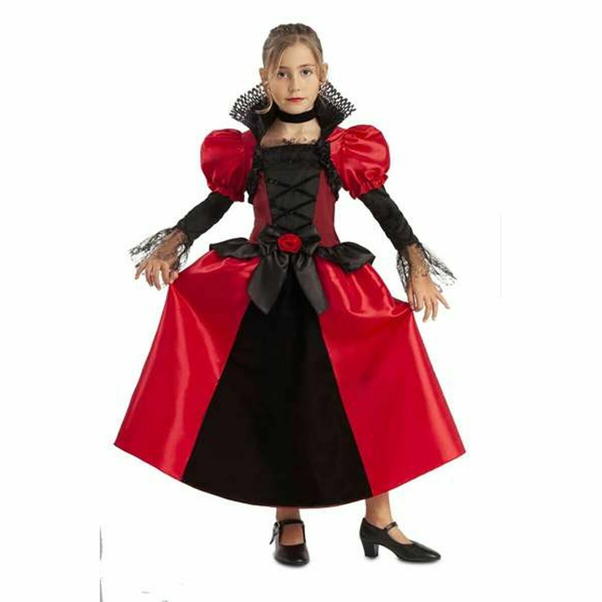 Verkleidung für Kinder My Other Me Gotische Vampirin Rot 12 (2 Stücke)