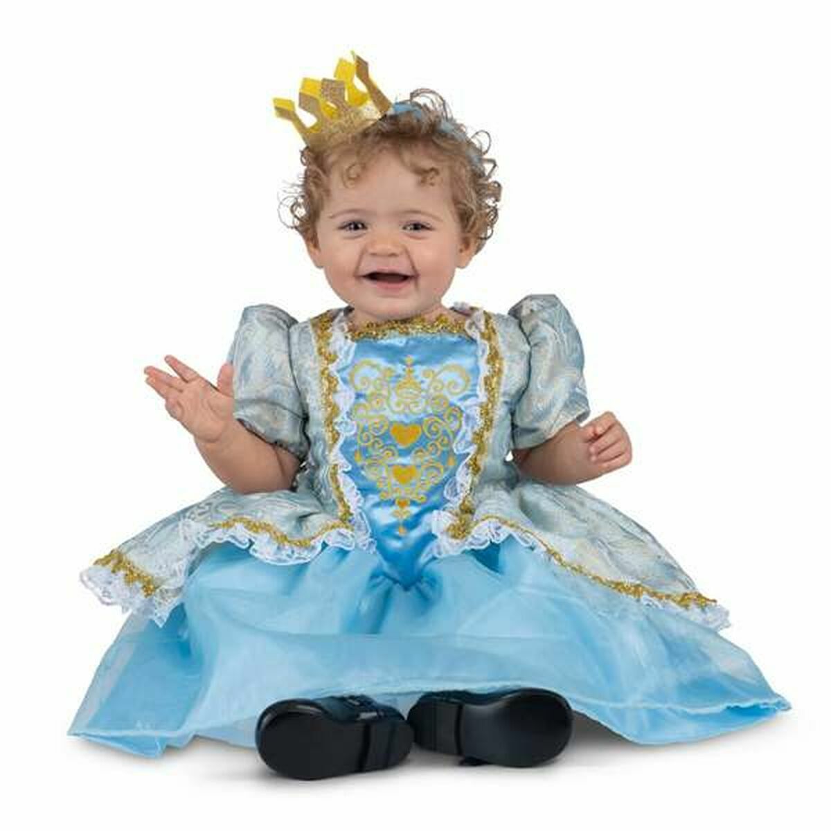 Déguisement pour Bébés My Other Me Bleu Princesse de Conte Princesse 24-36 Mois 2 Pièces (2 Pièces)