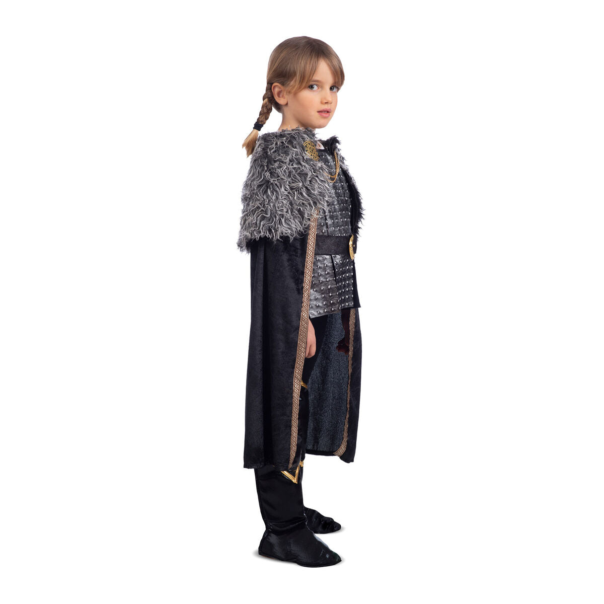 Costume for Children My Other Me Female Viking Black Grey (5 Pieces)