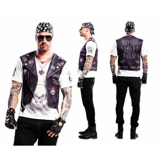 Costume for Adults My Other Me Biker White (2 Pieces)