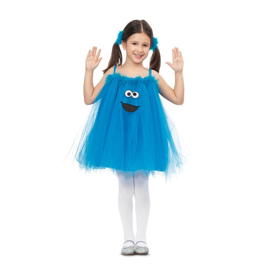 Verkleidung für Kinder My Other Me Cookie Monster Sesame Street Blau (2 Stücke)