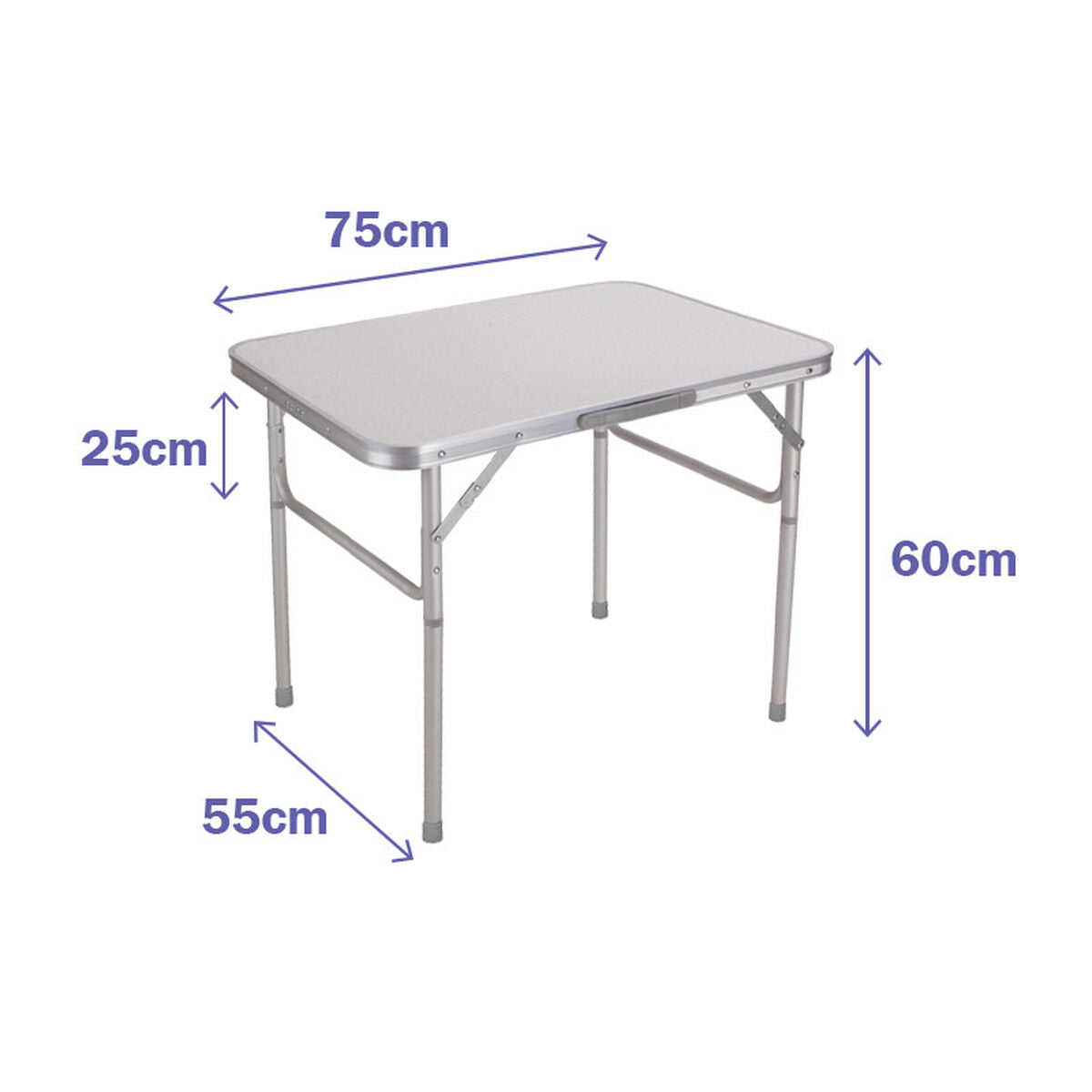 Table Piable Marbueno 75 x 25/60 x 55 cm