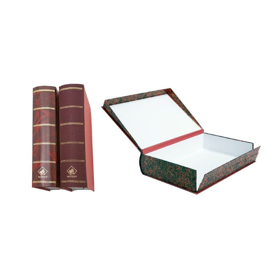 File Box Mariola Waflex Book Cardboard Lined 37,5 x 27 x 8,5 cm Brown Din A4