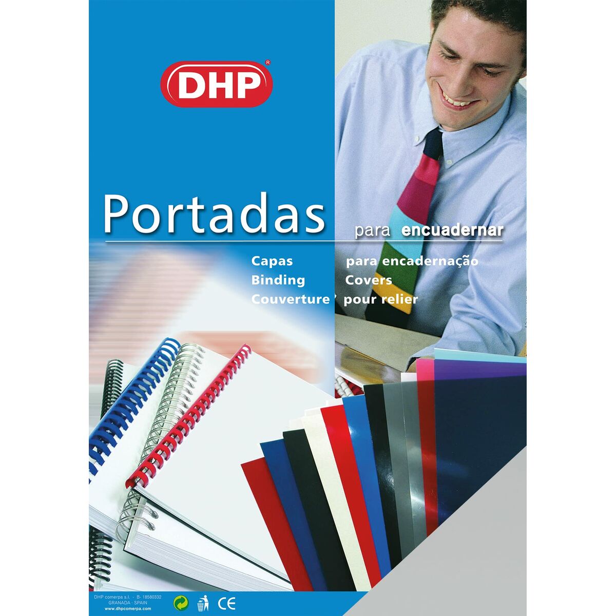 Binding covers DHP Transparent A4 polypropylene 100 Pieces