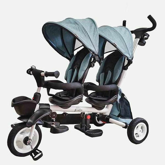 Baby's Pushchair New Giro Twin Twinned Turquoise 125 x 51 x 110 cm