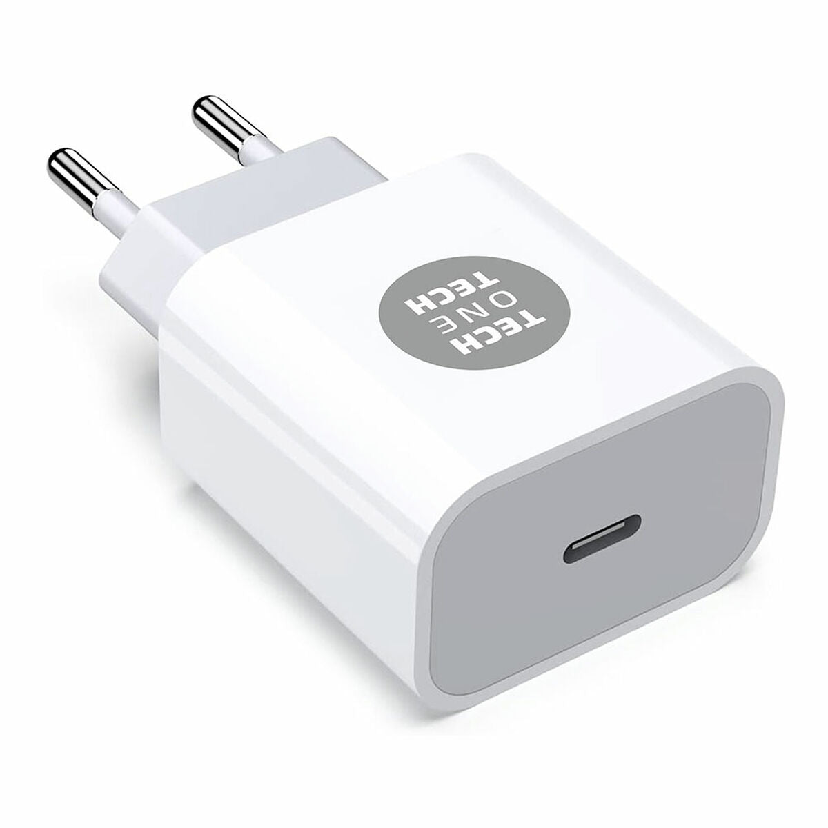 Chargeur mural Tech One Tech USB-C Blanc 20 W