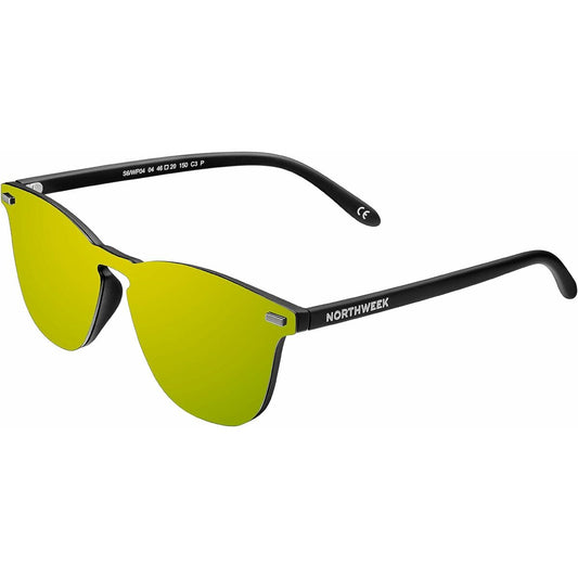 Unisex-Sonnenbrille Northweek Wall Phantom Ø 45 mm Gelb Schwarz