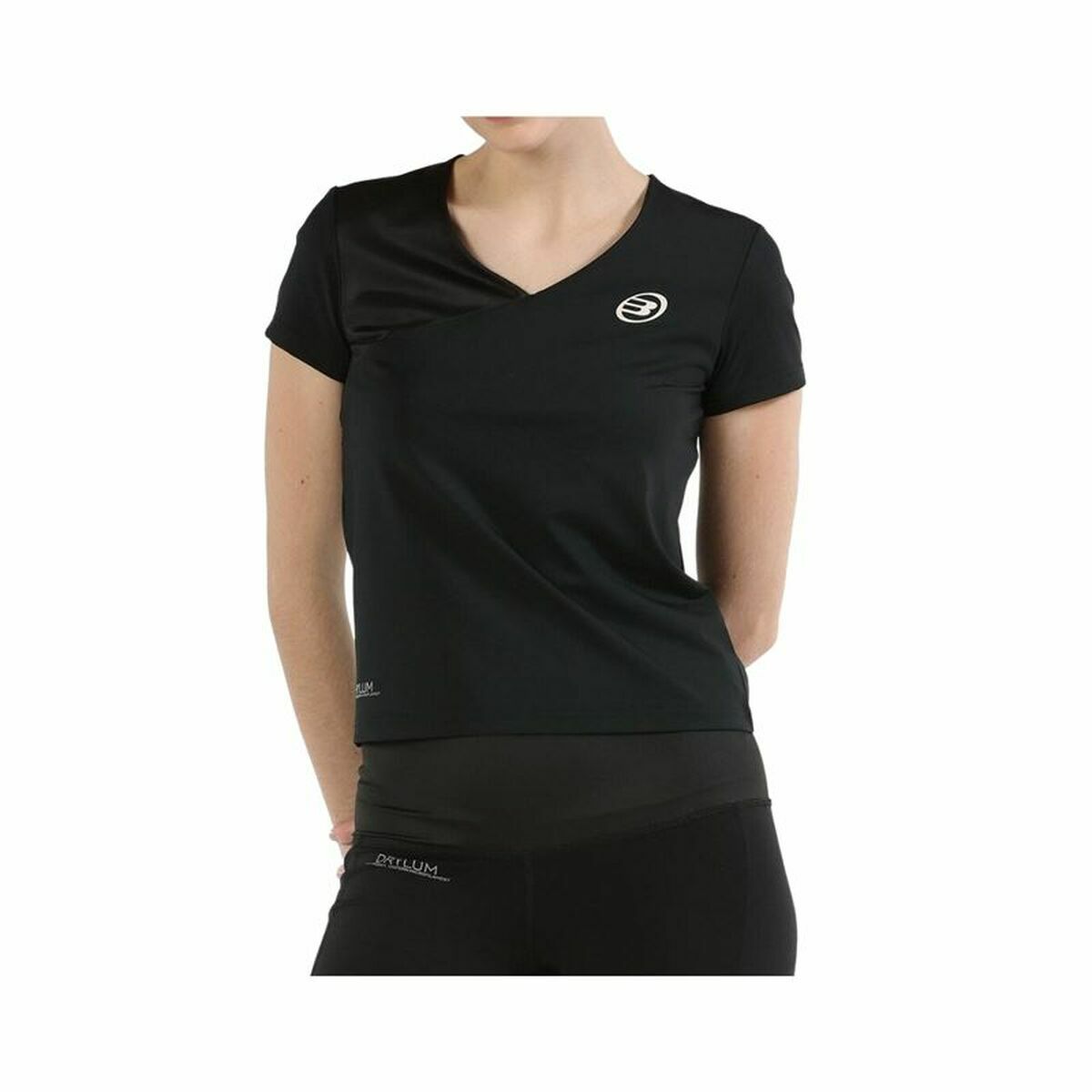 Women’s Short Sleeve T-Shirt Bullpadel Pital Black