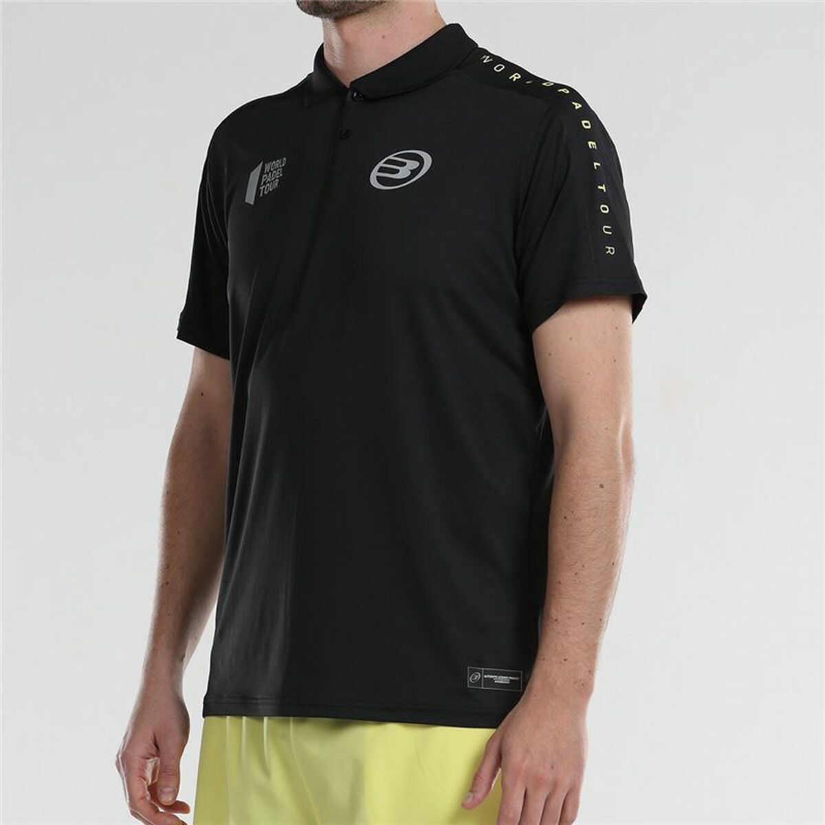 Herren Kurzarm-Poloshirt Bullpadel Liceo Paddel Schwarz