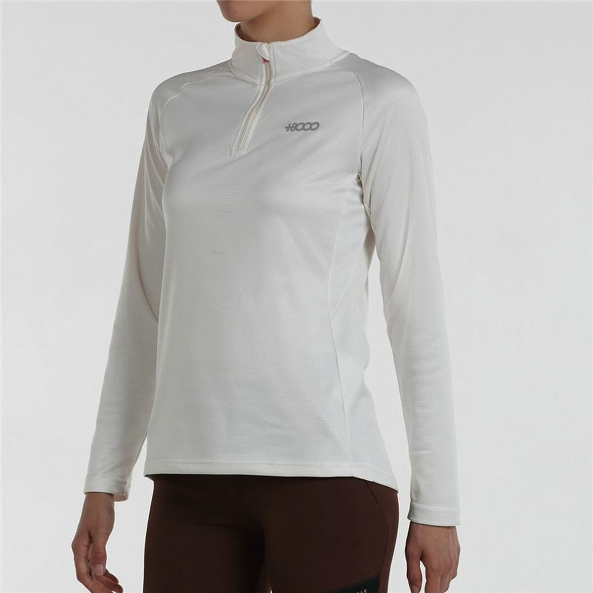 Damen Langarm-T-Shirt +8000 Pagoeta Weiß