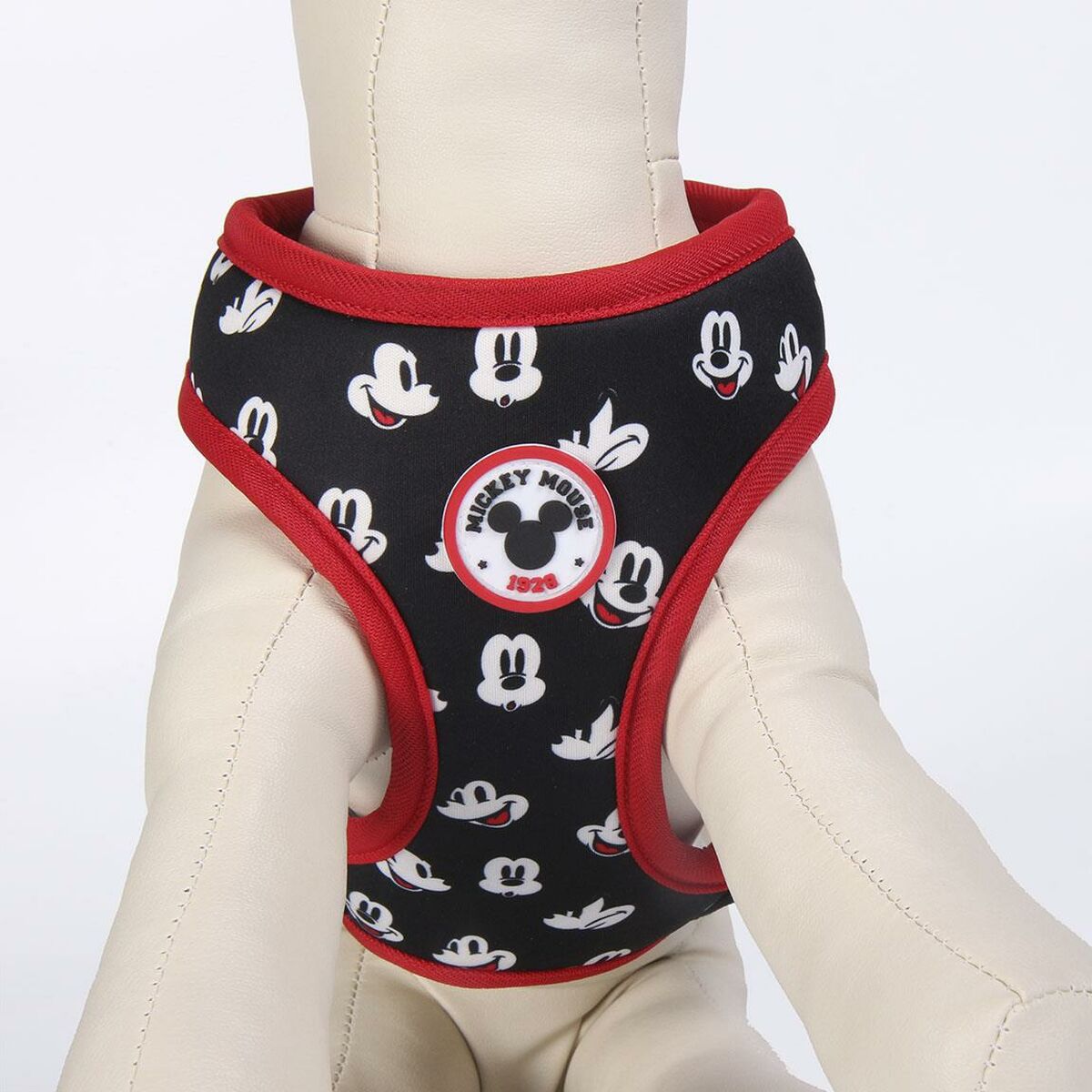 Dog Harness Mickey Mouse S/M Black
