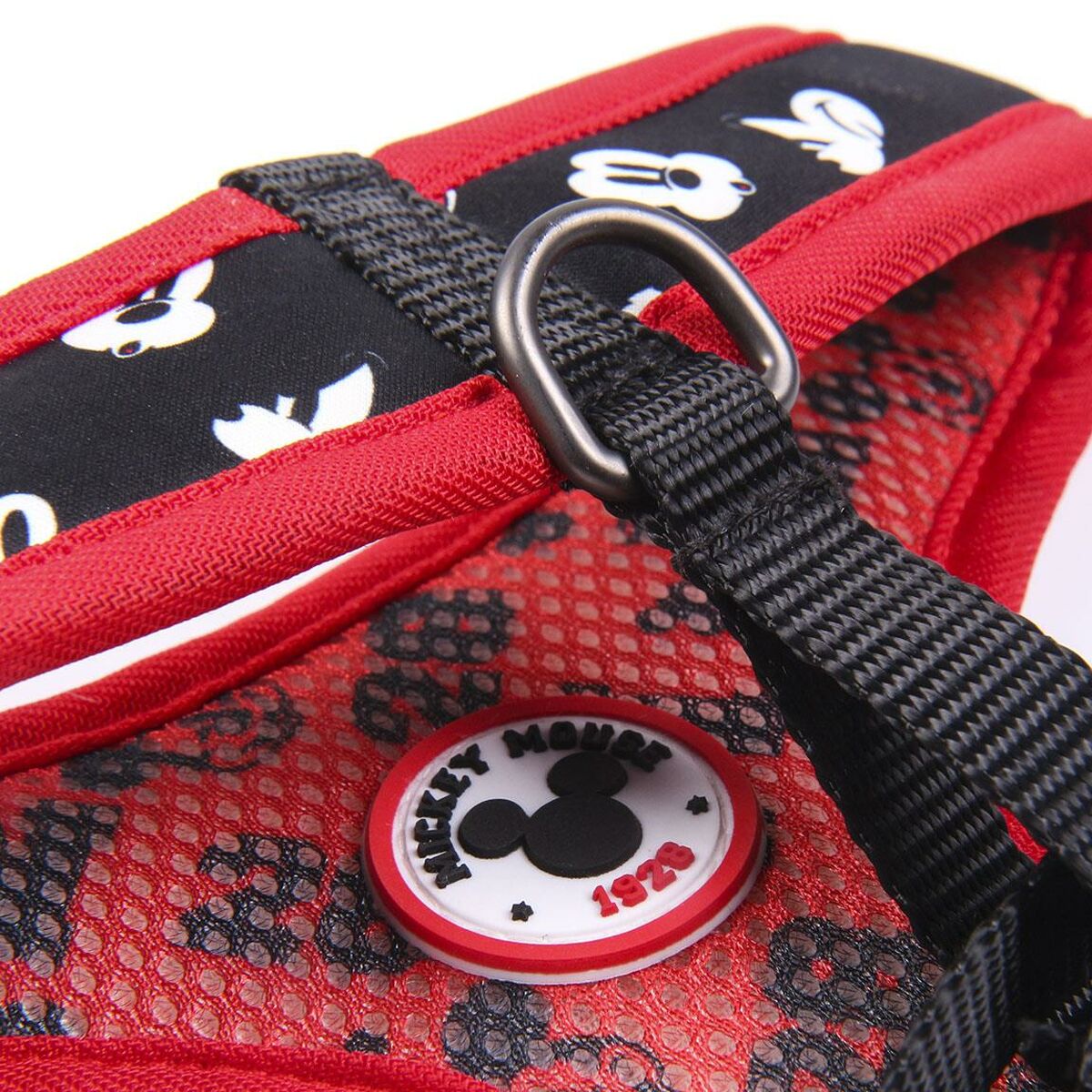 Dog Harness Mickey Mouse S/M Black