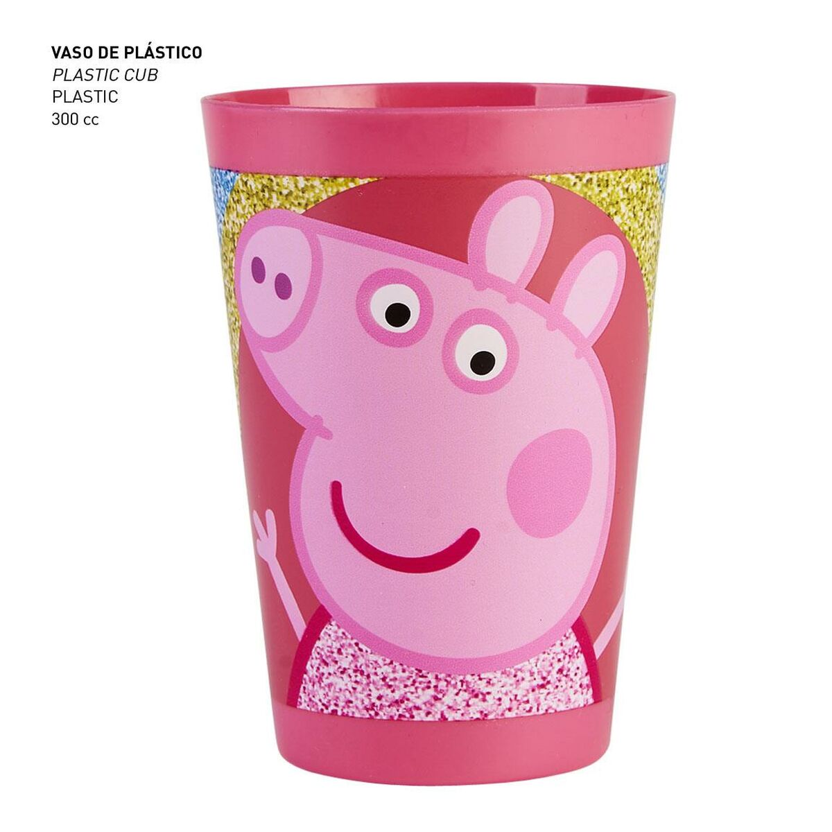 Toilet Bag with Accessories Peppa Pig 4 Pieces Fuchsia (23 x 16 x 7 cm)