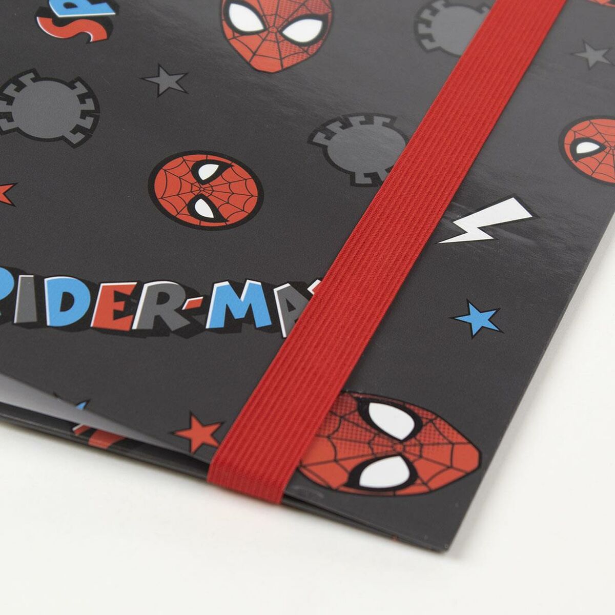 Ring binder Spider-Man Black A4 26 x 32 x 4 cm