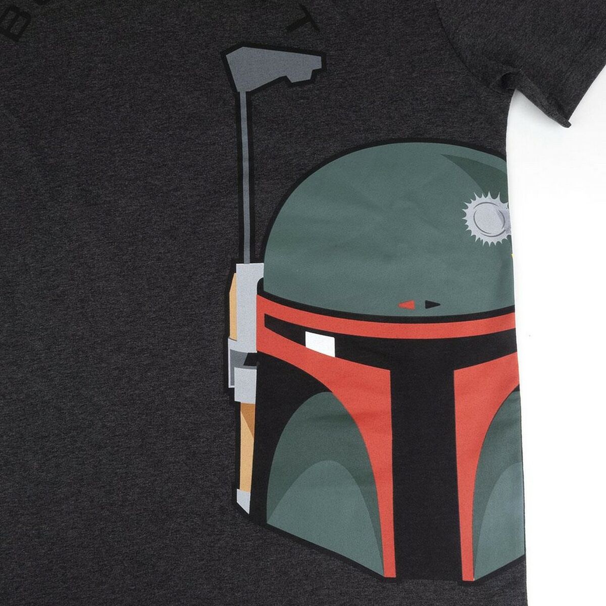 Men’s Short Sleeve T-Shirt Boba Fett Grey Dark grey Adults