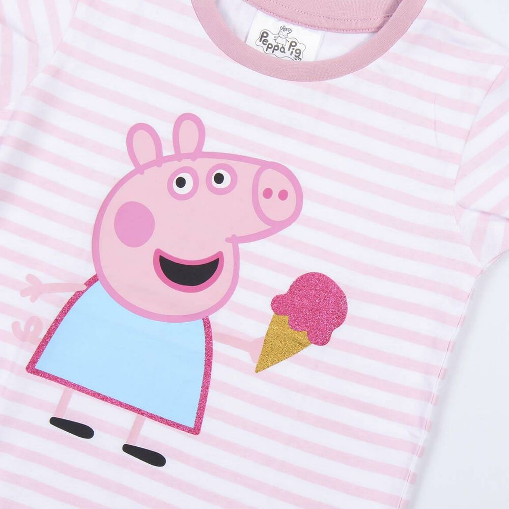 Child's Short Sleeve T-Shirt Peppa Pig Pink
