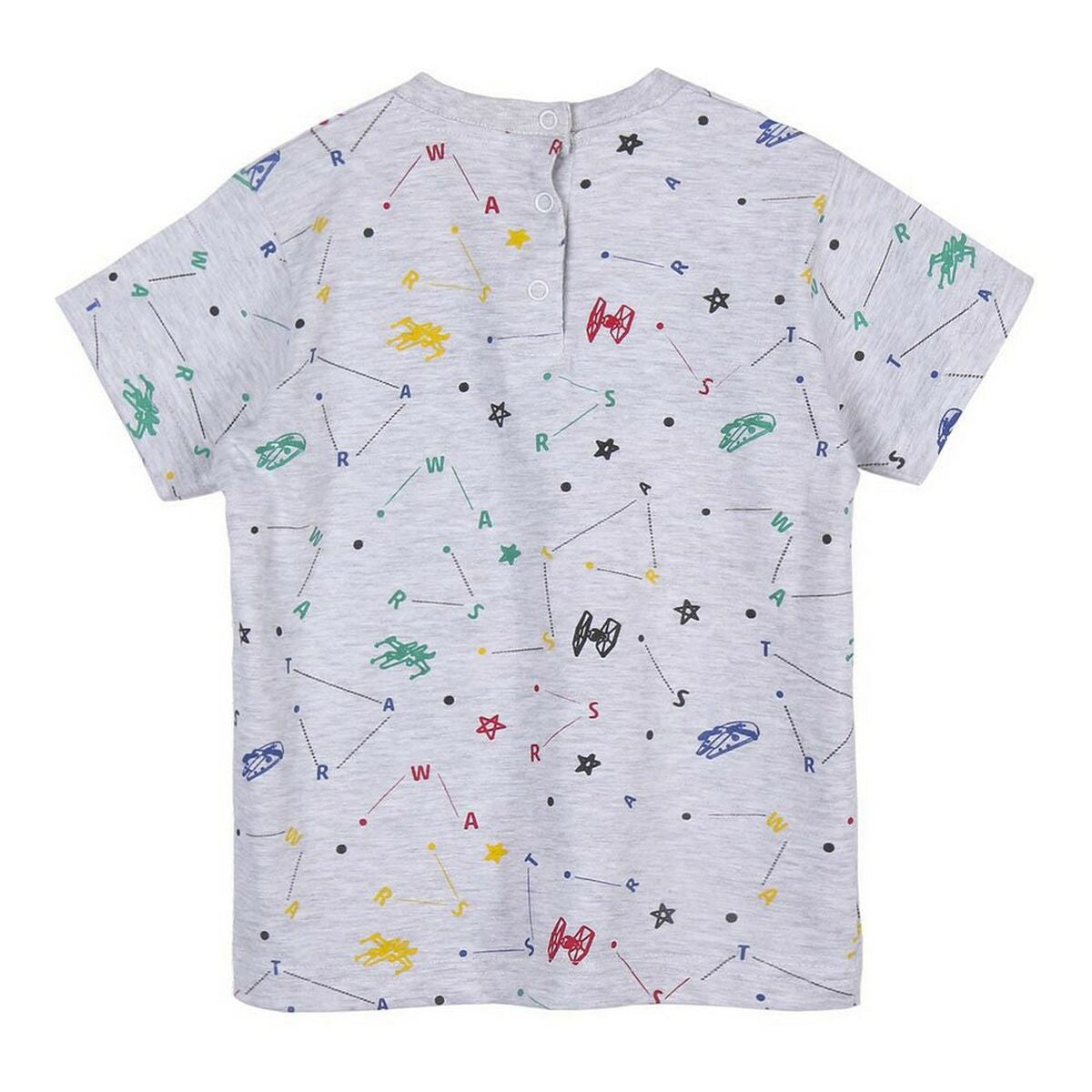 Kurzarm-T-Shirt für Kinder Star Wars Grau 2 Stück