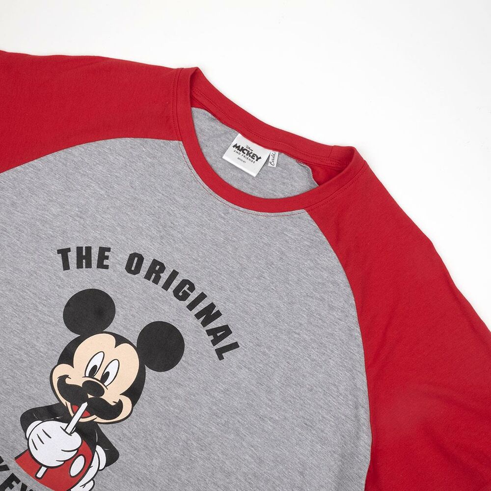 Summer Pyjama Mickey Mouse Men Red Grey (Adults)
