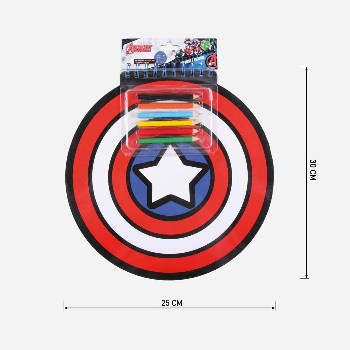 Stationery Set The Avengers Notebook (30 x 30 x 1 cm)