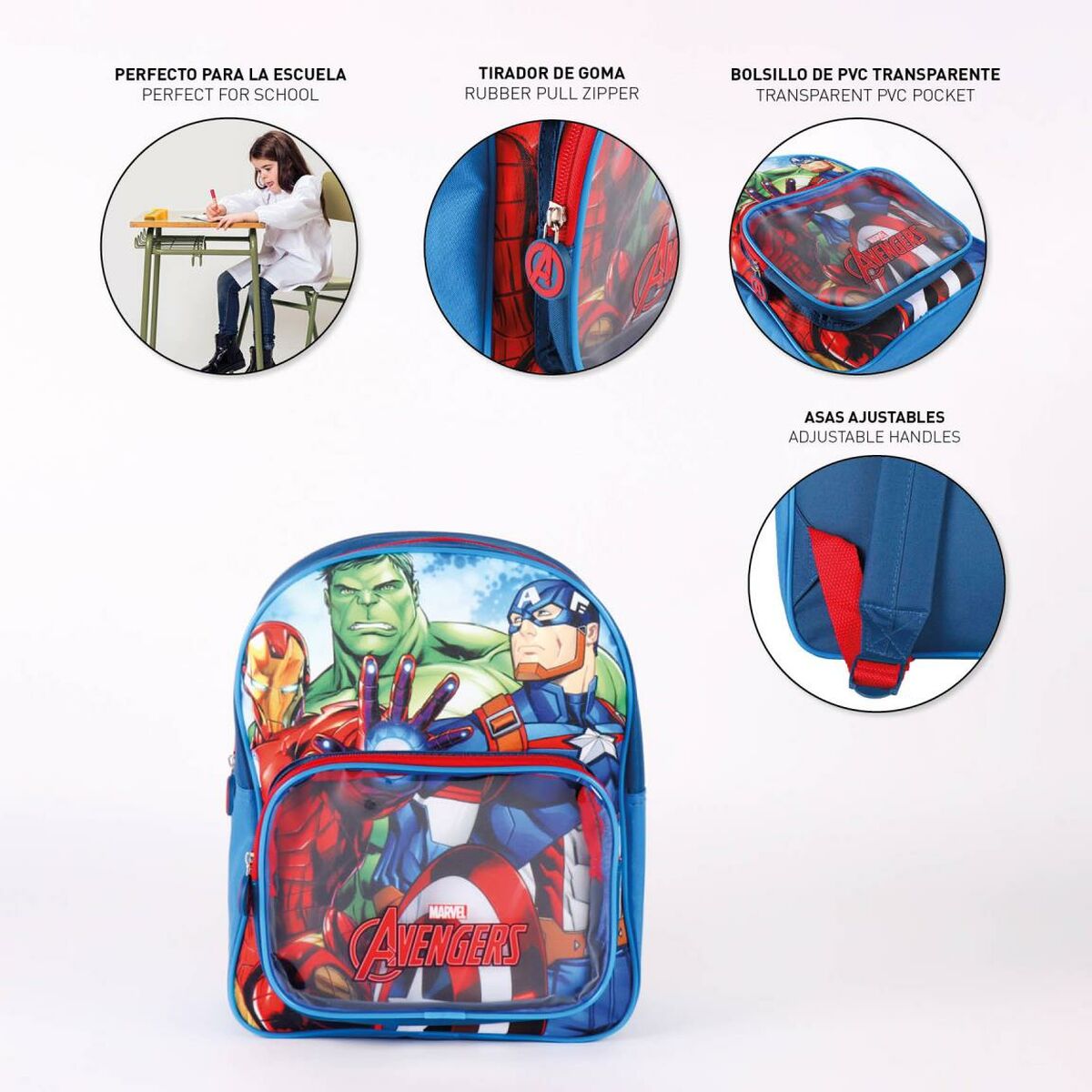 School Bag The Avengers Blue (25 x 30 x 12 cm)