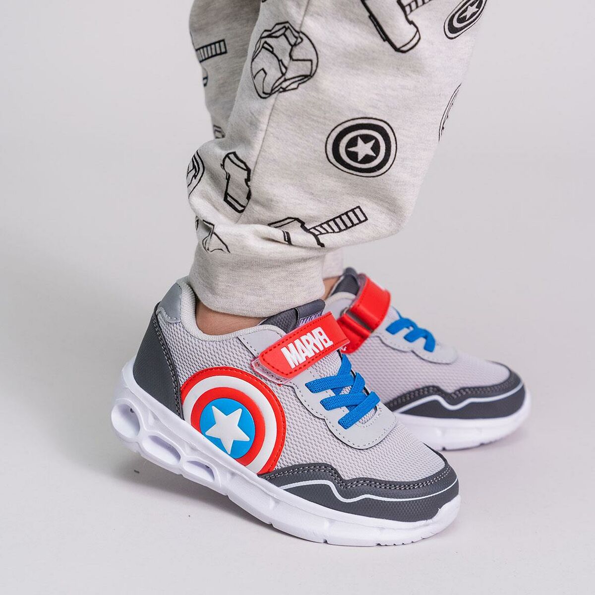 LED Trainers The Avengers Grey