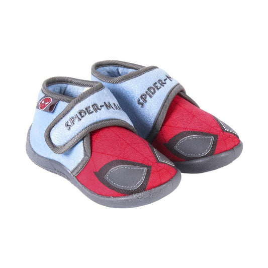 3D House Slippers Spider-Man Red Grey