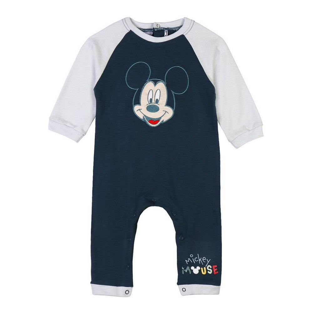 Baby's Long-sleeved Romper Suit Mickey Mouse Blue