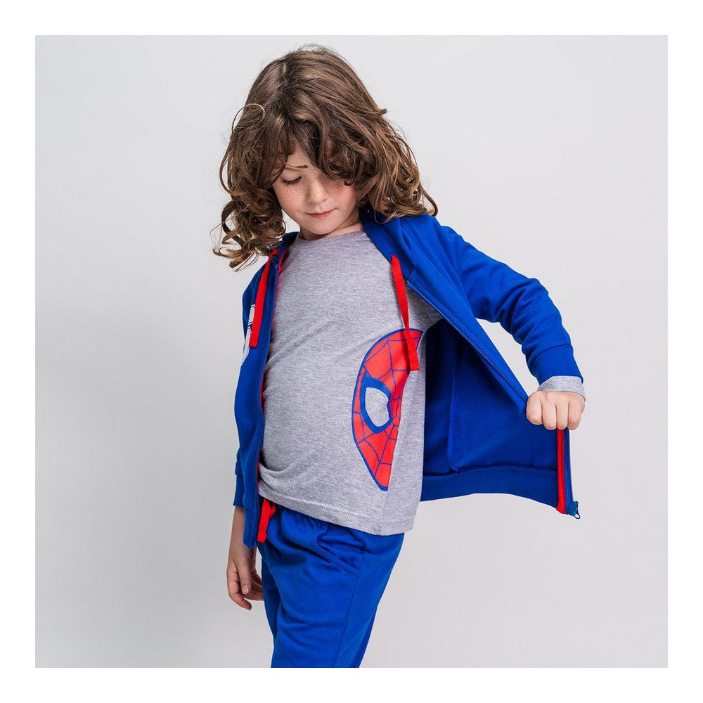 Kinder-Trainingsanzug Spider-Man Blau
