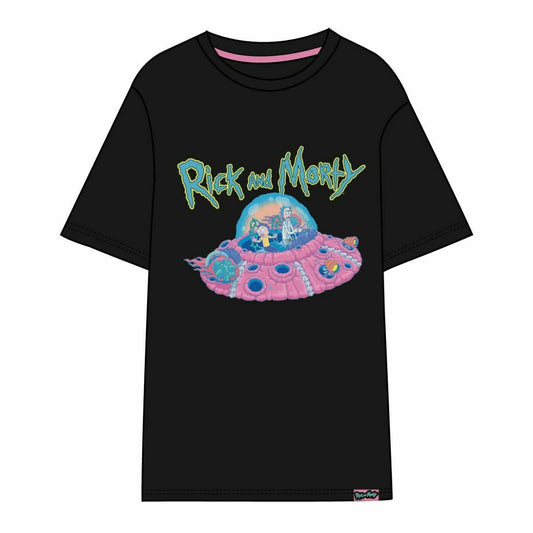 Unisex Short Sleeve T-Shirt Rick and Morty Black