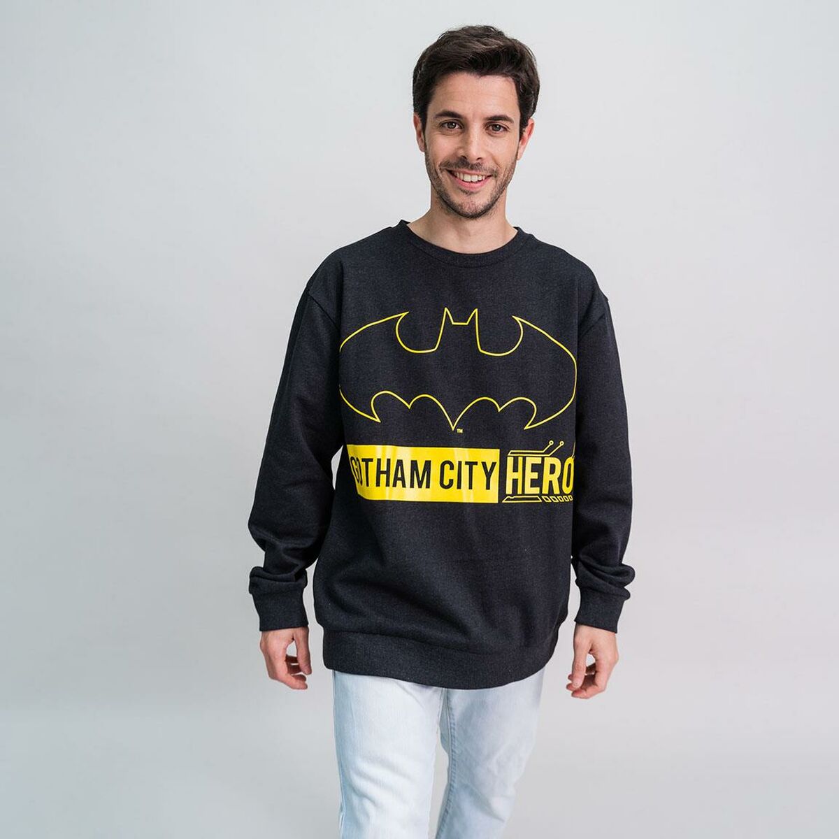 Unisex Sweatshirt without Hood Batman Black