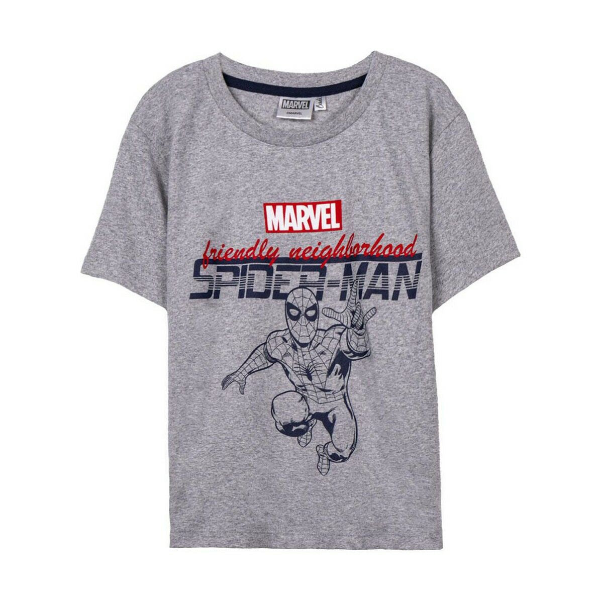 T shirt à manches courtes Spider-Man Gris Enfant