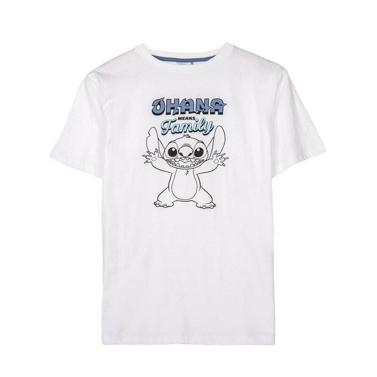 T-shirt à manches courtes homme Stitch Blanc