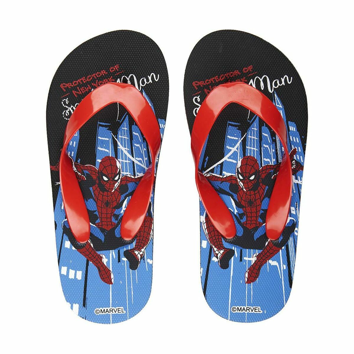 Flip Flops for Children Spider-Man Blue