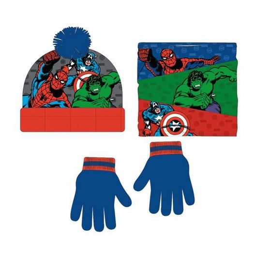 Mütze, Handschuhe und Halstuch The Avengers 3 Stücke