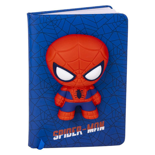 Notizbuch Spider-Man SQUISHY Blau 18 x 13 x 1 cm