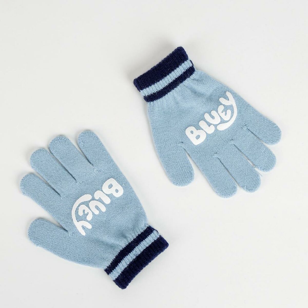 Hat & Gloves Bluey Blue